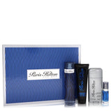 Paris Hilton by Paris Hilton Gift Set -- 3.4 oz Eau De Toilette Spray + 3 oz Body Wash + 2.75 oz Deodorant Stick + .25 Mini EDT Spray (Men)