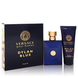 Versace Pour Homme Dylan Blue by Versace Gift Set -- 3.4 oz Eau de Toilette Spray + 3.4 oz Shower Gel (Men)