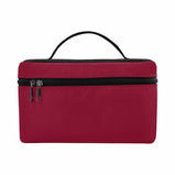 Cosmetic Bag, Burgundy Red Travel Case