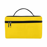 Cosmetic Bag, Gold Yellow Travel Case