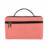 Cosmetic Bag, Salmon Red Travel Case