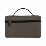 Cosmetic Bag, Dark Taupe Brown Travel Case