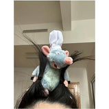 Women Cute Mouse Cartoon Animal Remy Ratatouille Plush Toy Headbands