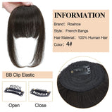 Clip In Bangs-Fake Bangs Hair Clip Real Human Hair Curtain Bangs