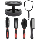 5pcs Professional Hairdressing Styling Set Detangling Hair Brush Airbag Comb With Makeup Mirror