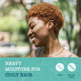 Maui Moisture Heal & Hydrate + Shea Butter Shampoo to Moisturize Tight Curly Hair, 19.5 fl oz