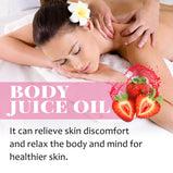 Strawberry Body Oil,120ml All Natural Organic Strawberry Body Essential Oil,Hand Crafted Body Oil For Women