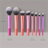 8pcs Makeup Brush Kit Soft Synthetic Hair Make Up Brushes Cosmetic Makeup Tools