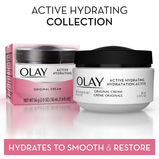 Olay Active Hydrating Face Cream for Women, Fights Fine Lines & Wrinkles for Dry Skin, 1.9 oz