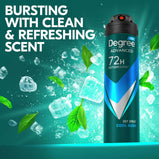 Degree Advanced Long Lasting Antiperspirant Deodorant Dry Spray, Cool Rush, 3.8 oz