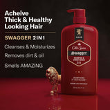 Old Spice Men's 2 in 1 Shampoo Conditioner, All Hair Types, Swagger, 29 fl oz, 2 Pack