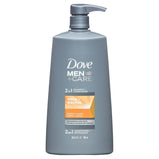 Dove Men+Care Strengthens and Recharges Hair Vigor Fortifying 2 in 1 Shampoo Plus Conditioner with Caffeine & Calcium, 25.4 fl oz