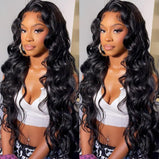 Lace Front Wigs Human Hair Pre Plucked HD Body Wave Lace Front Wigs