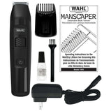 Wahl Manscaper Battery Lithium Ion Cordless Body Groomer for Men, Black, Model #5618-100