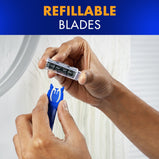 Gillette Sensor3 Refillable Razor for Men;  1 Razor Handle;  4 Razor Blade Refills