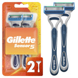 Gillette Sensor5 Men's Disposable Razors;  2 Count