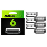 Gillette Labs Men's Razor Blade Refills with Exfoliating Bar;  6 Refills