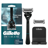 Gillette Intimate Pubic Hair Razor for Men;  1 Handle;  2 Blade Refills