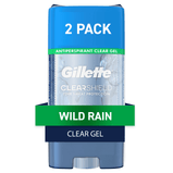 Gillette Antiperspirant and Deodorant for Men; Wild Rain;  Twin Pack; 3.8 oz
