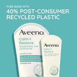 Aveeno Calm + Restore Nourishing PHA Exfoliating Facial Cleanser, Face Wash, 4 oz