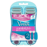 Venus Gillette ComfortGlide Womens Disposable Razors, White Tea, 2 Ct