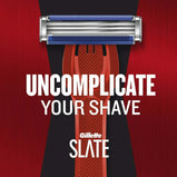 Slate by Gillette 3 Blade Men's Disposable Razor, 4 Ct