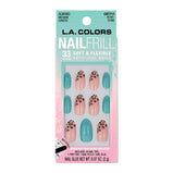 L.A. COLORS Frill Nail Tips, Roar-Some, 33 Pieces