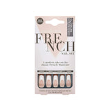 Salon Perfect Artificial Nails 156 Modern French Thick White Tip File & Glue Included 30 Nails