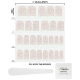 Dashing Diva Gloss Accents Polish Nail Art Gel Strips, Rose All Day