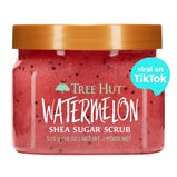 Tree Hut Watermelon Shea Sugar Exfoliating and Hydrating Body Scrub, 18 oz