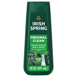 Irish Spring Mens Gel Original Clean Scented Body Wash, 20 oz Bottle