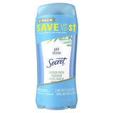 Secret Invisible Solid Antiperspirant and Deodorant, Shower Fresh, Twin Pack, 2.6 oz