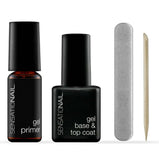 SensatioNail Gel Primer, Base & Top Coat (Clear), 0.12 & 0.25 fl oz