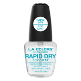 L.A. COLORS Craze Nail Polish Rapid Dry Top Coat Treatment Clear 0.44 fl oz