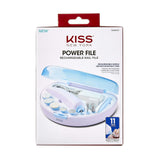 KISS Power File Rechargeable Nail File Kit, 11 Pieces