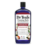 Dr Teal's Foaming Bath with Pure Epsom Salt, Soften & Moisturize with Shea Butter & Almond Oil, 34 fl oz.