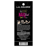 L.A. COLORS Shine Nail Trend Nail Tips, Coffin Shape, Extra, 24 Pieces