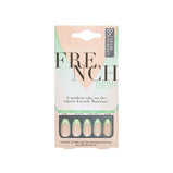 Salon Perfect Artificial Nails, 145 Neon Modern French Mint File & Glue Included, 30 Nails