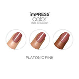 imPRESS Color Press-on Manicure, Platonic Pink, Short