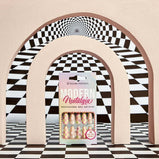 Salon Perfect Artificial Nails, 115 Modern Nostalgia Pink Checkers, File & Glue Included, 30 Nails