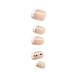 KISS imPRESS Press-on Manicure, French Tip, Short, Square, 'Falling', 33 Ct