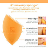 Real Techniques Miracle Complexion Makeup Sponge, Orange, 2 Count