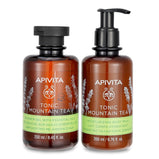 APIVITA - Uplift Your Mood Toning & Revitalization Set: Tonic Mountain Tea Shower Gel 250ml+ Tonic Mountain Tea Body Milk 200ml 08668 2pcs