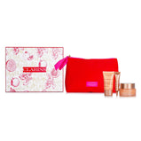 CLARINS - Extra Firming Set: Extra Firming Cream 50ml + Extra Firming Serum 10ml + Extra Firming Night Cream 15ml + 1bag 194559 3pcs+1bag