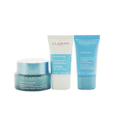 CLARINS - Hydration Collection: Hydra-Essentiel Silky Cream 50ml+ Fresh Scrub 15ml+ SOS Hydra Mask 15ml+ Pouch 02213/80082877 3pcs+1pouch