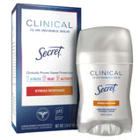 Secret Clinical Strength Invisible Deodorant for Women, Stress Response, 1.6 oz