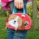 [Little Dog] Embroidered Applique Kids Mini Handbag / Cosmetic Bag / Travel Wallet (7.1*4.3*2)