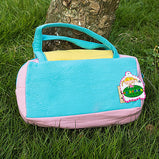 [Sweet Cat] Embroidered Applique Kids Mini Handbag / Cosmetic Bag / Travel Wallet (7.8*5.5*1.4)