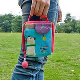[Miss You] Embroidered Applique Cosmetic Bag / Camera bag / Hand Purse Wallet (4.9*4.7*2)