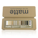 BYS - Eyeshadow Palette (12x Eyeshadow, 2x Applicator) - Matte CO/ESOMAT 12g/0.42oz